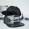 Casquette Snapback &agrave; bord plat Hip Hop, casquette de rue brod&eacute;e personnalis&eacute;e