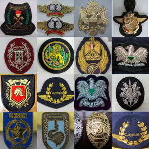 Insignias de sombrero personalizadas, insignias de gorra, emblemas de sombrero bordados, insignias de metal para militares, seguridad, sombreros de uniforme